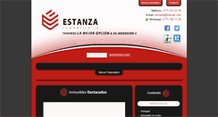 Desktop Screenshot of estanzainmobiliaria.com